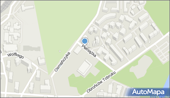 Paczkomat InPost WAW408M, Obrońców Tobruku 40, Warszawa 01-494