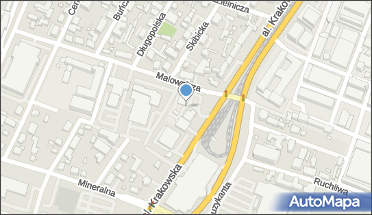 Paczkomat InPost WAW42AP, al. Krakowska 103-105, Warszawa 02-188