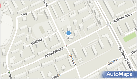 Paczkomat InPost WAW42B, Anielewicza 22, Warszawa 01-032