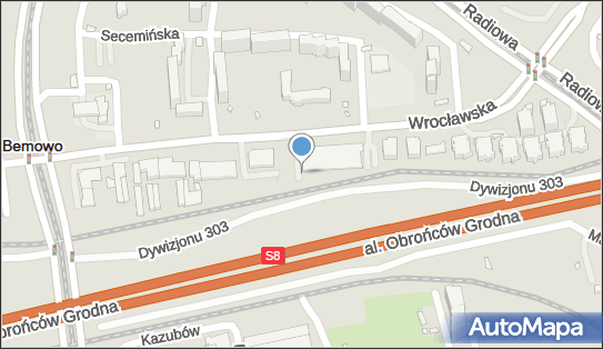 Paczkomat InPost WAW43N, Wrocławska 8, Warszawa 01-493