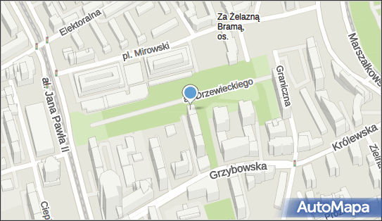 Paczkomat InPost WAW481M, Grzybowska 6/10, Warszawa 00-131