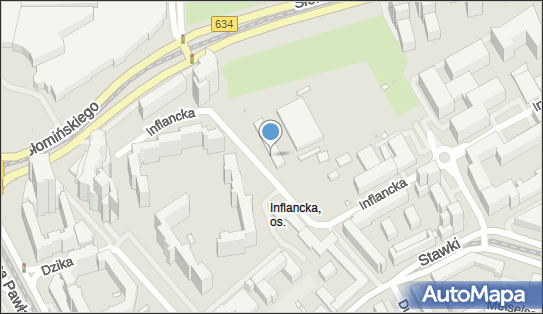 Paczkomat InPost WAW52N, Inflancka 8, Warszawa 00-189