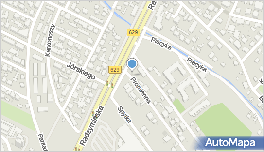 Paczkomat InPost WAW618M, Promienna 1, Warszawa 03-672