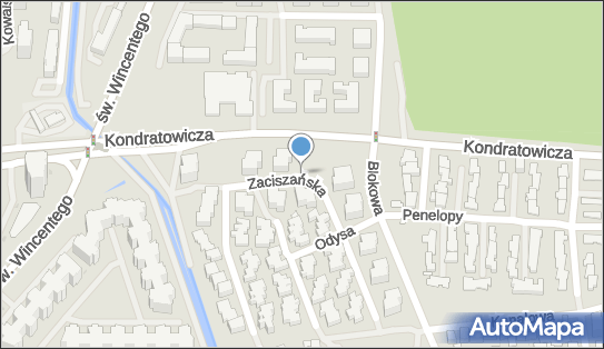 Paczkomat InPost WAW648M, Zaciszańska 12, Warszawa 03-284