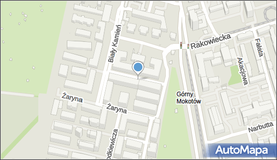 Paczkomat InPost WAW661M, Stanisława Żaryna 2A, Warszawa 02-593