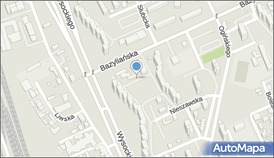 Paczkomat InPost WAW71N, Bazyliańska 4, Warszawa 03-203