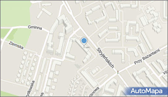 Paczkomat InPost WAW76M, Stryjeńskich 15J, Warszawa 02-791