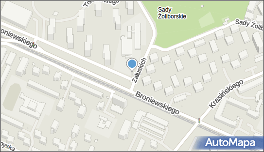 Paczkomat InPost WAW77A, Braci Załuskich / Broniewskiego 1 01-771