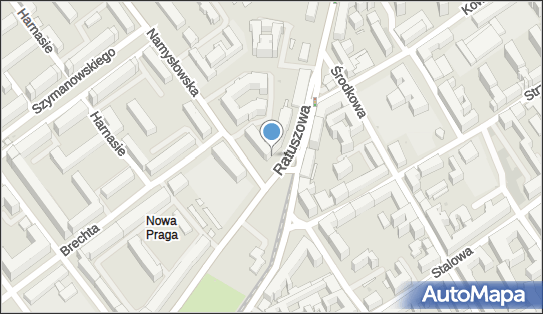Paczkomat InPost WAW82H, Namysłowska 2, Warszawa 03-454