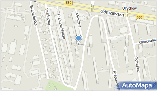 Paczkomat InPost WAW83A, Mroczna 33, Warszawa 01-456