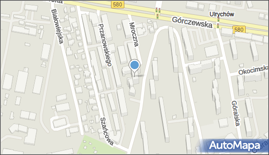 Paczkomat InPost WAW83A, Mroczna 33, Warszawa 01-456
