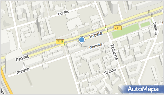 Paczkomat InPost WAW88A, Pańska 96, Warszawa 00-837