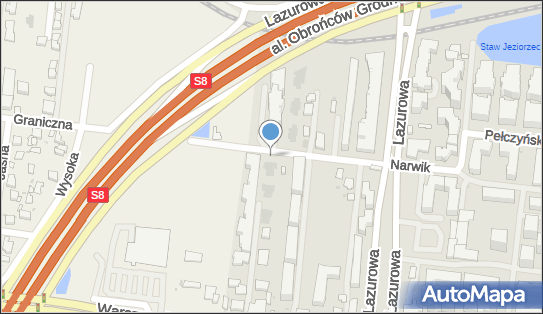 Paczkomat InPost WAW91BAPP, Narwik 25, Warszawa 01-471