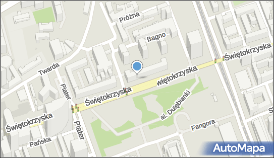 Paczkomat InPost WAW96HP, Świętokrzyska 30, Warszawa 00-116