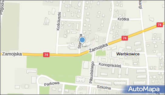 Paczkomat InPost WBK01G, Zamojska 14, Werbkowice 22-550