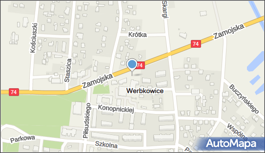 Paczkomat InPost WBK01M, Zamojska 6, Werbkowice 22-550