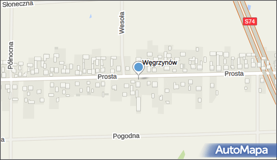 Paczkomat InPost WEGW01BAPP, Prosta 61, Węgrzynów 26-080