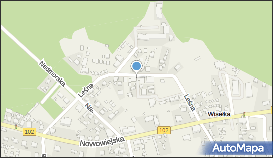 Paczkomat InPost WISL01BAPP, Leśna 11, Wisełka 72-513