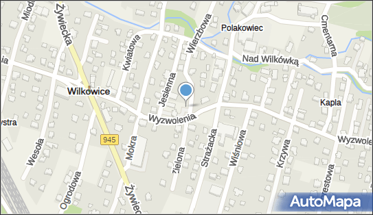 Paczkomat InPost WKW01APP, Wyzwolenia 113, Wilkowice 43-365