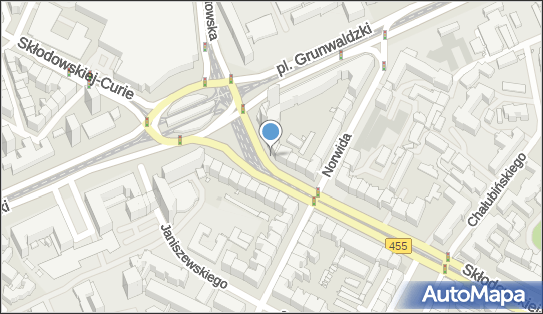 Paczkomat InPost WRO06APP, Plac Grunwaldzki 23, Wrocław 50-365