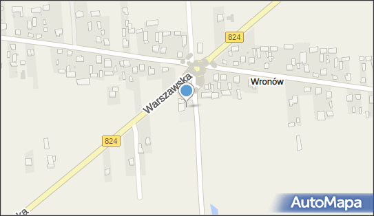Paczkomat InPost WRVQ01BAPP, Warszawska 34, Wronów 24-130
