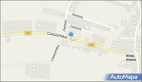 Paczkomat InPost WWL01M, Cieszyńska 25, Wisła Wielka 43-243
