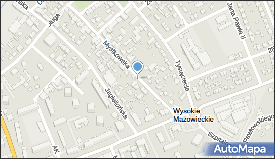 Paczkomat InPost WZM05M, Mystkowska 24, Wysokie Mazowieckie 18-200
