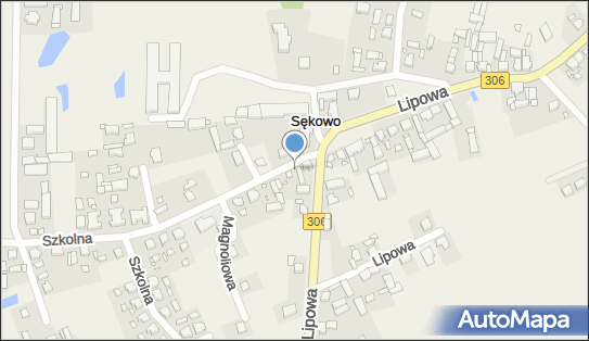 Paczkomat InPost XEK01M, Szkolna 26, Sękowo 64-541