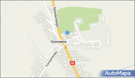 Paczkomat InPost XOE02M, Słowackiego 3, Szonowice 47-415