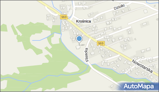 Paczkomat InPost XRO01M, Flisacka 2, Krośnica 34-450