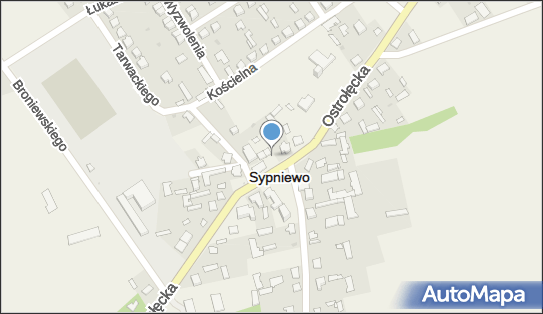 Paczkomat InPost XYP01M, Ostrołęcka 30, Sypniewo 06-216