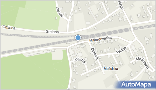Paczkomat InPost ZAZ01M, Miliardowicka 17a, Zabrzeg 43-516