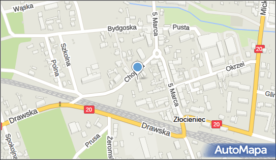 Paczkomat InPost ZCN01M, Chopina 3A, Złocieniec 78-520