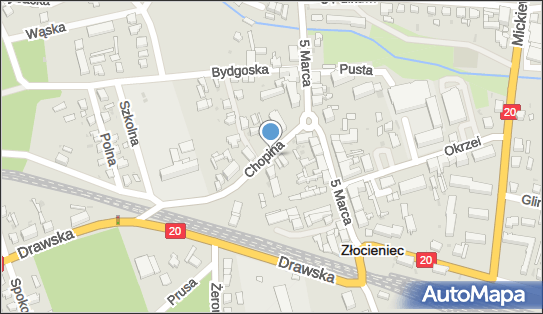 Paczkomat InPost ZCN01M, Chopina 3A, Złocieniec 78-520