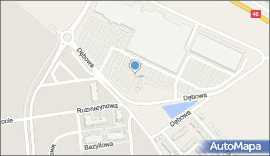 Paczkomat InPost ZDA02M, Dębowa 1, Zawada 46-022