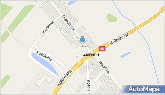 Paczkomat InPost ZMNE01M, Osiedlowa 1, Zamienie 05-300