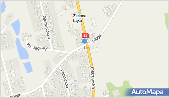 Paczkomat InPost ZNL01M, Ostrowska 24A, Zielona Łąka 63-300