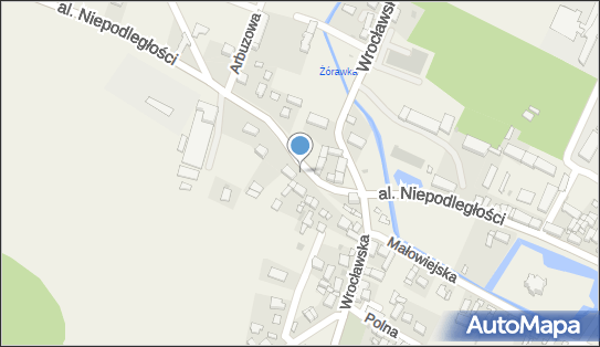 Paczkomat InPost ZOW01APP, Aleja Niepodległości 55, Żórawina 55-020