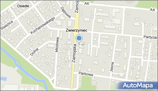 Paczkomat InPost ZWE01BAPP, Zamojska 8A, Zwierzyniec 22-470