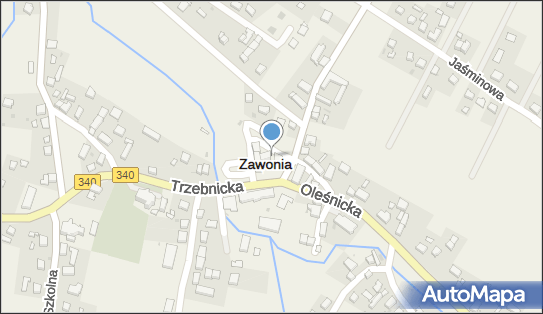 Paczkomat InPost ZWN01N, Milicka 1, Zawonia 55-106