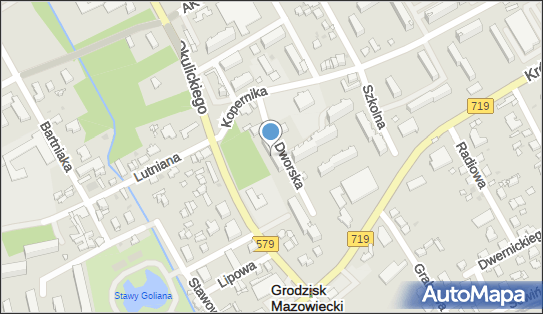 Dwór Skarbków, Dworska 3, Grodzisk Mazowiecki 05-825 - Pałac, Dwór