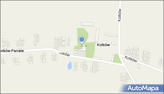 Dwór z XIX wieku, Kotków 62, Kotków 99-150 - Pałac, Dwór