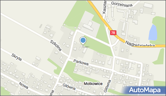 Dwór z XIX w, Parkowa, Motkowice 28-313 - Pałac, Dwór