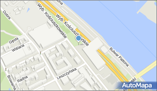 Skwer kpt Cubryny, Wybrzeże Kościuszkowskie 45a, Warszawa 00-347 - Park, Ogród