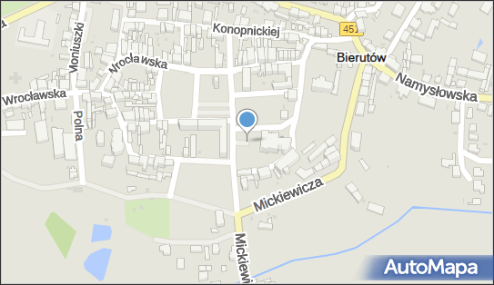 Skwer ks. prałata Jana Gabora, Plac Kościelny, Bierutów - Park, Ogród