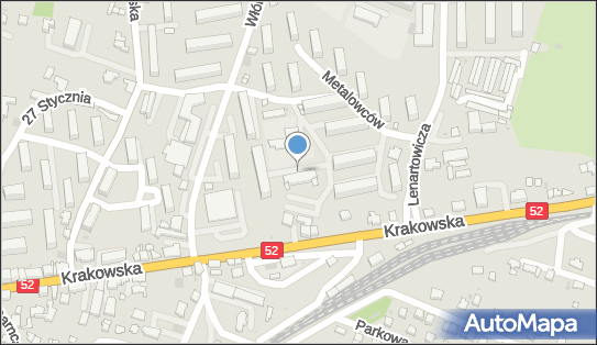 1 miejsce parkingowe, Metalowców 10, Andrychów - Parking dla niepełnosprawnych