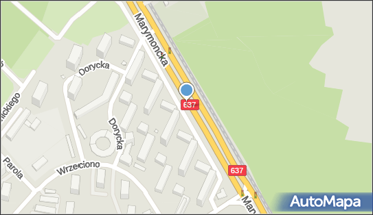 1 miejsce, Marymoncka 151, Bielany - Parking dla niepełnosprawnych