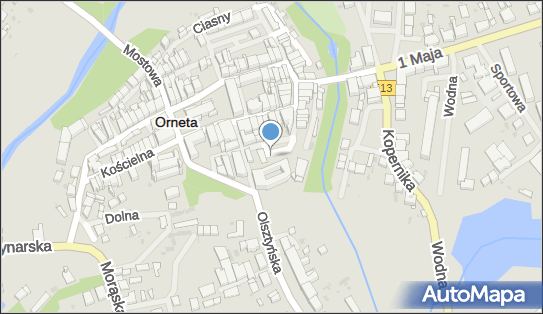 1 miejsce, Browarna 19, Orneta 11-130 - Parking dla niepełnosprawnych