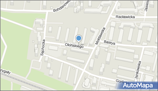 1 miejsce, Okińskiego Władysława 4, Warszawa 02-115 - Parking dla niepełnosprawnych