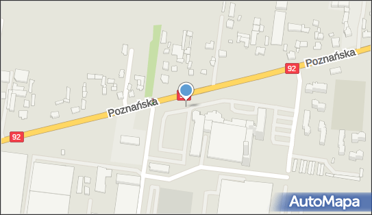 1 miejsce, DK 92, Poznańska, Ożarów Mazowiecki - Parking dla niepełnosprawnych